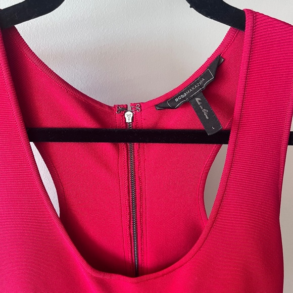 BCBG MaxAzaria red body con mini dress (large) - Picture 2 of 3